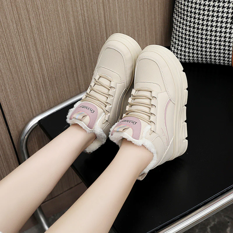 Damen Hohe Winter Sneakers mit elastischem Futter und rutschfester Sohle Heidi Mode - Image 4