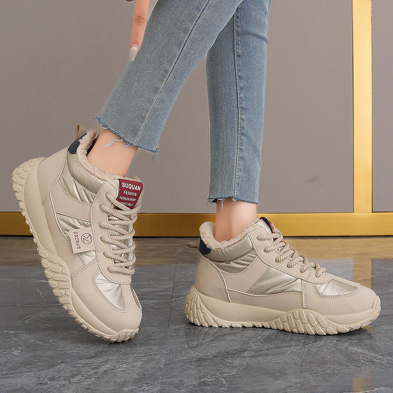 Damen Hohe Winter Sneakers mit kuscheligem Innenfutter Heidi Mode - Image 4