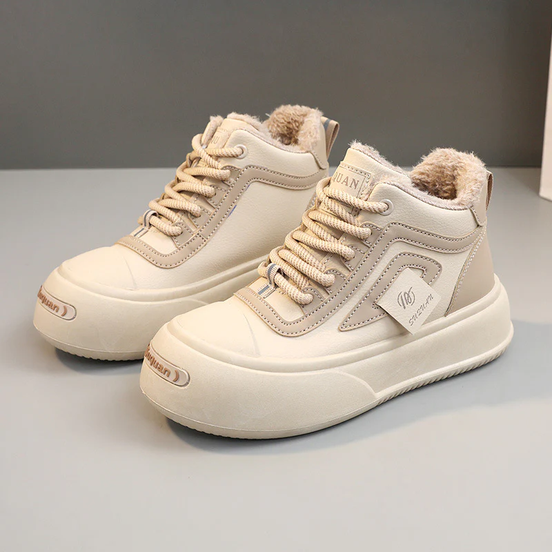 Damen Hohe Winter Sneakers mit kuscheligem Innenfutter und rutschfester Sohle Heidi Mode - Image 2