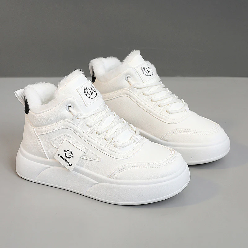 Damen Hohe Winter Sneakers mit weichem Fleece-Futter und rutschfester Sohle Heidi Mode - Image 2