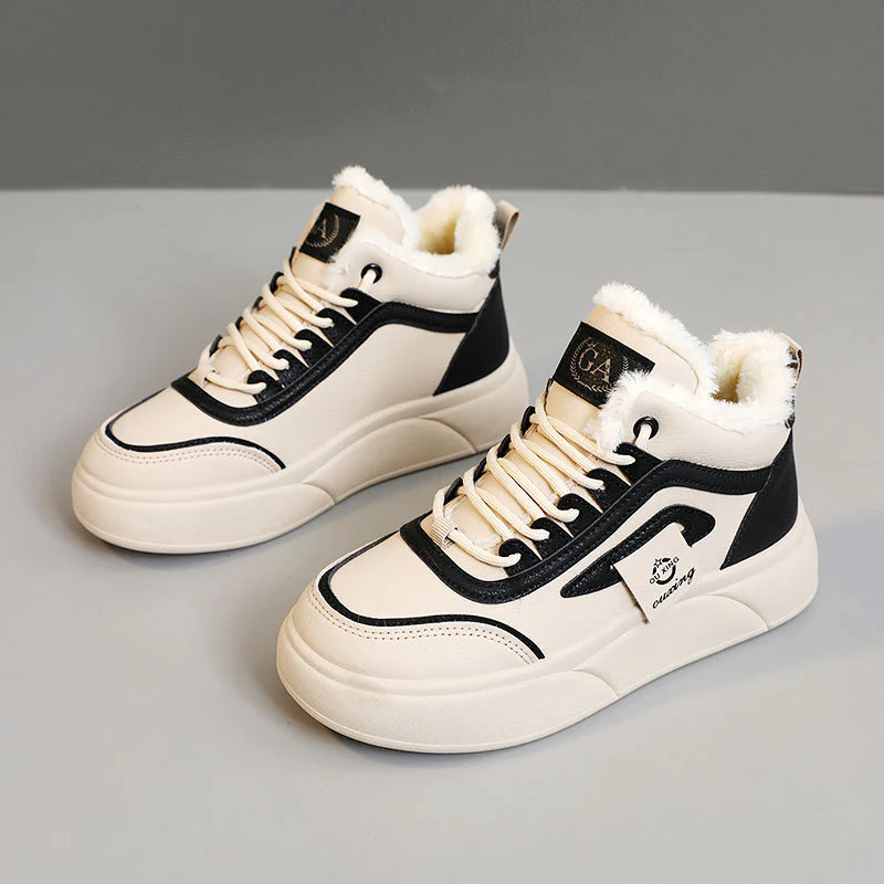 Damen Hohe Winter Sneakers mit weichem Fleece-Futter und rutschfester Sohle Heidi Mode - Image 6