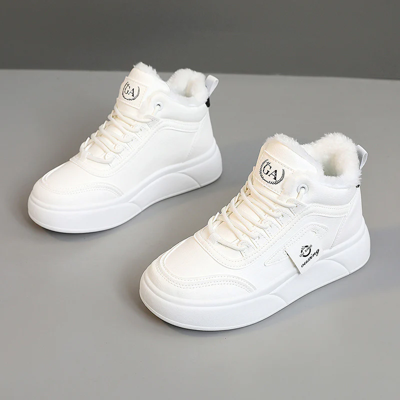 Damen Hohe Winter Sneakers mit weichem Fleece-Futter und rutschfester Sohle Heidi Mode - Image 8