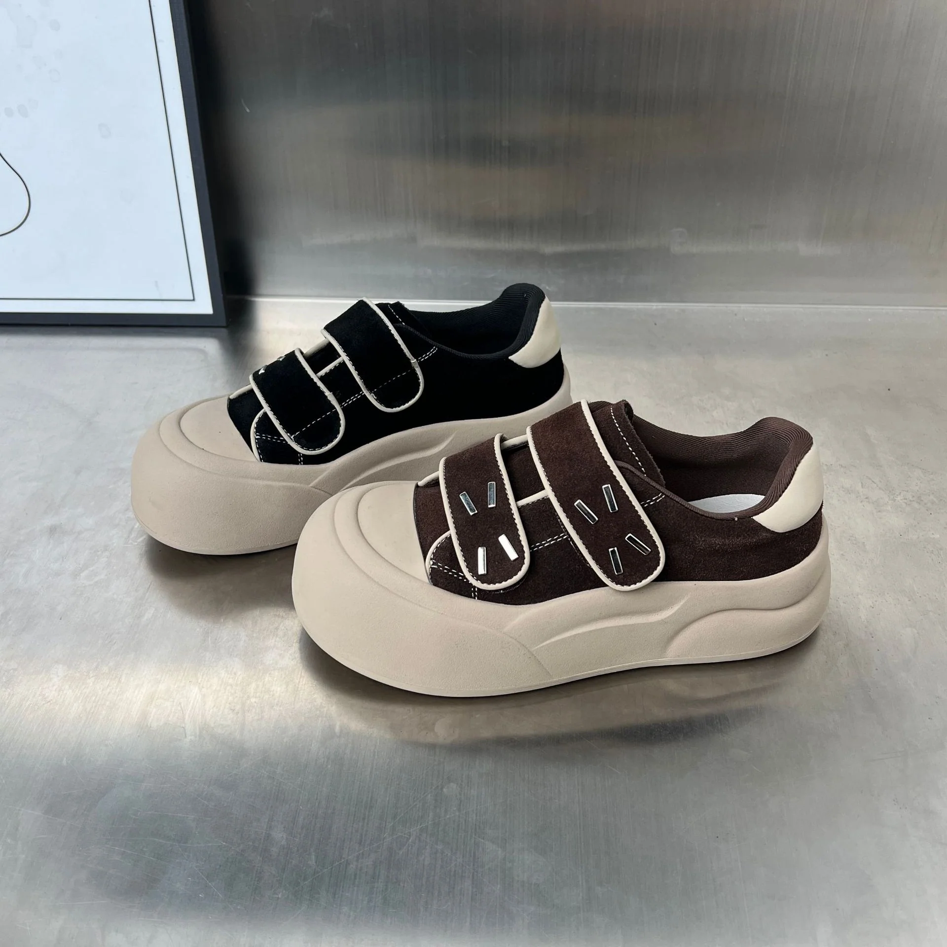 Damen Innovative Chunky Sneakers mit praktischen Klettverschlüssen Heidi Mode - Image 4