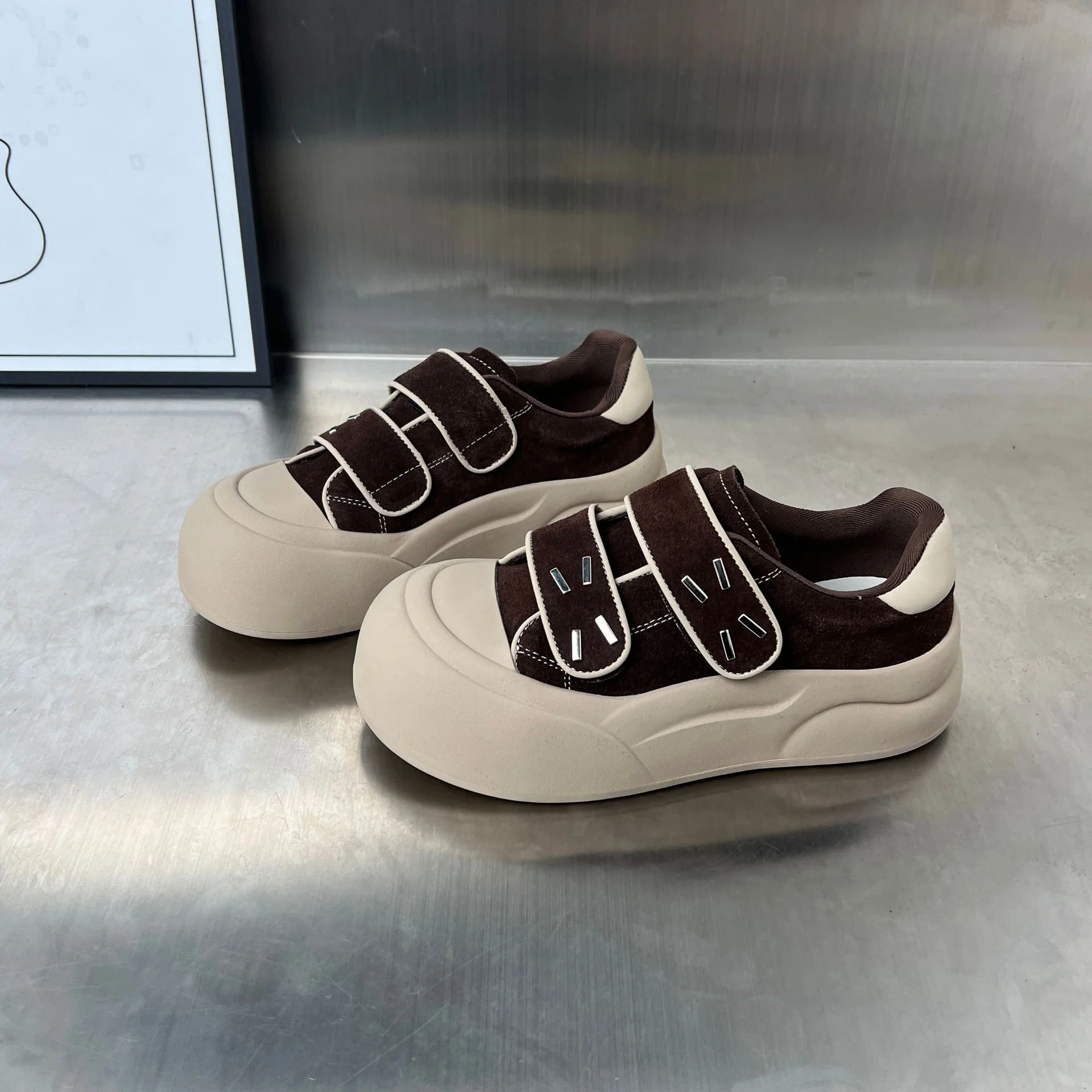 Damen Innovative Chunky Sneakers mit praktischen Klettverschlüssen Heidi Mode - Image 6