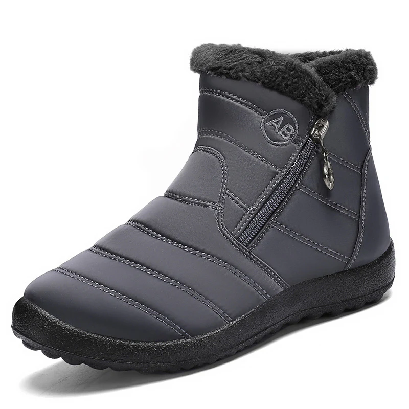 Damen Isolierte Winterstiefel mit rutschfester Sohle und praktischem Reißverschluss Heidi Mode - Image 8