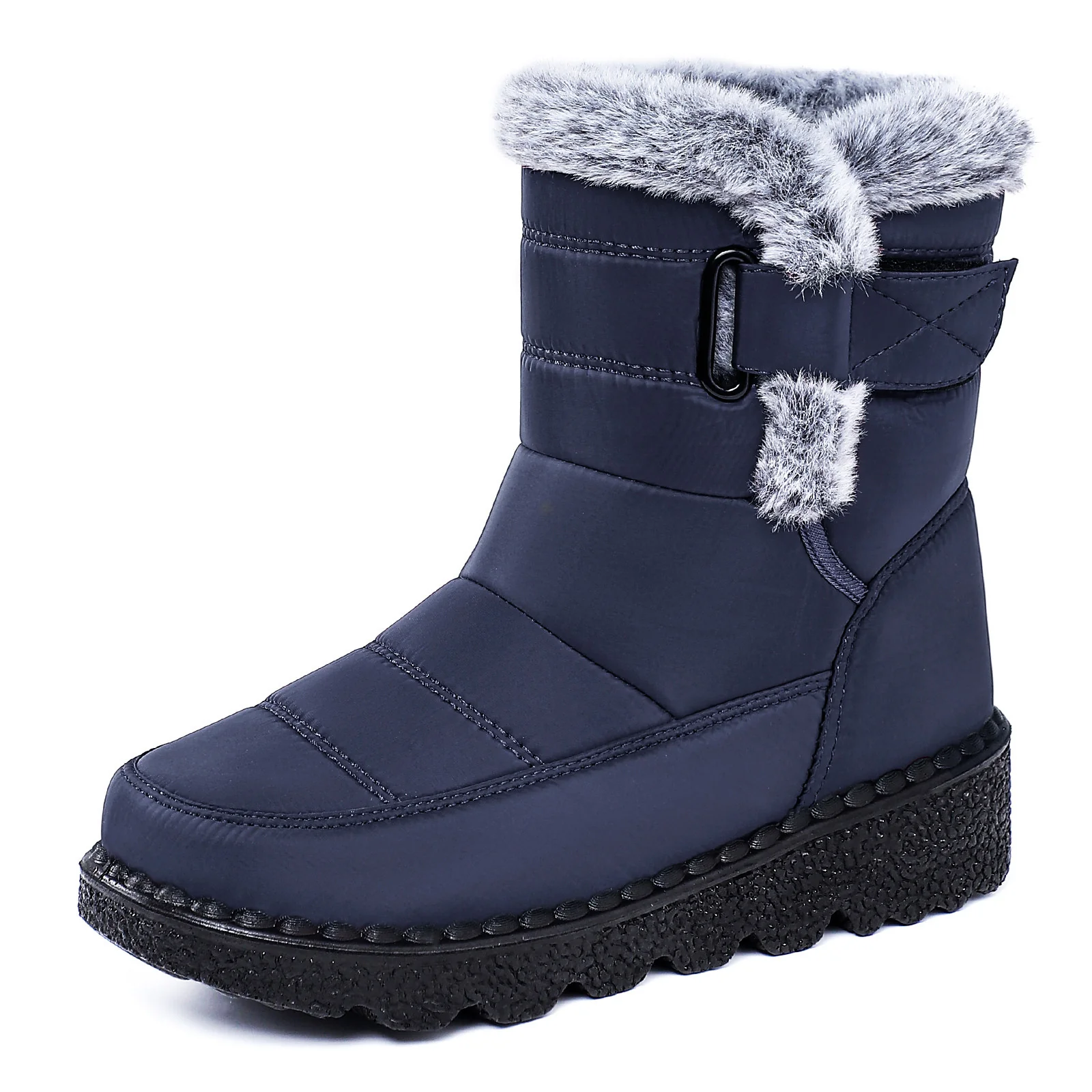Damen Isolierte Winterstiefel mit weichem Innenfutter und praktischen Schnallen Heidi Mode - Image 5