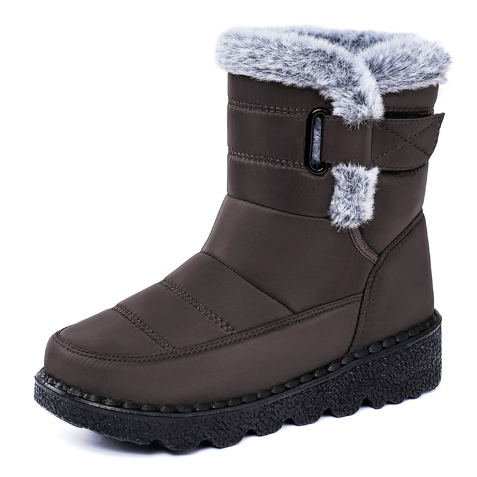 Damen Isolierte Winterstiefel mit weichem Innenfutter und praktischen Schnallen Heidi Mode - Image 9