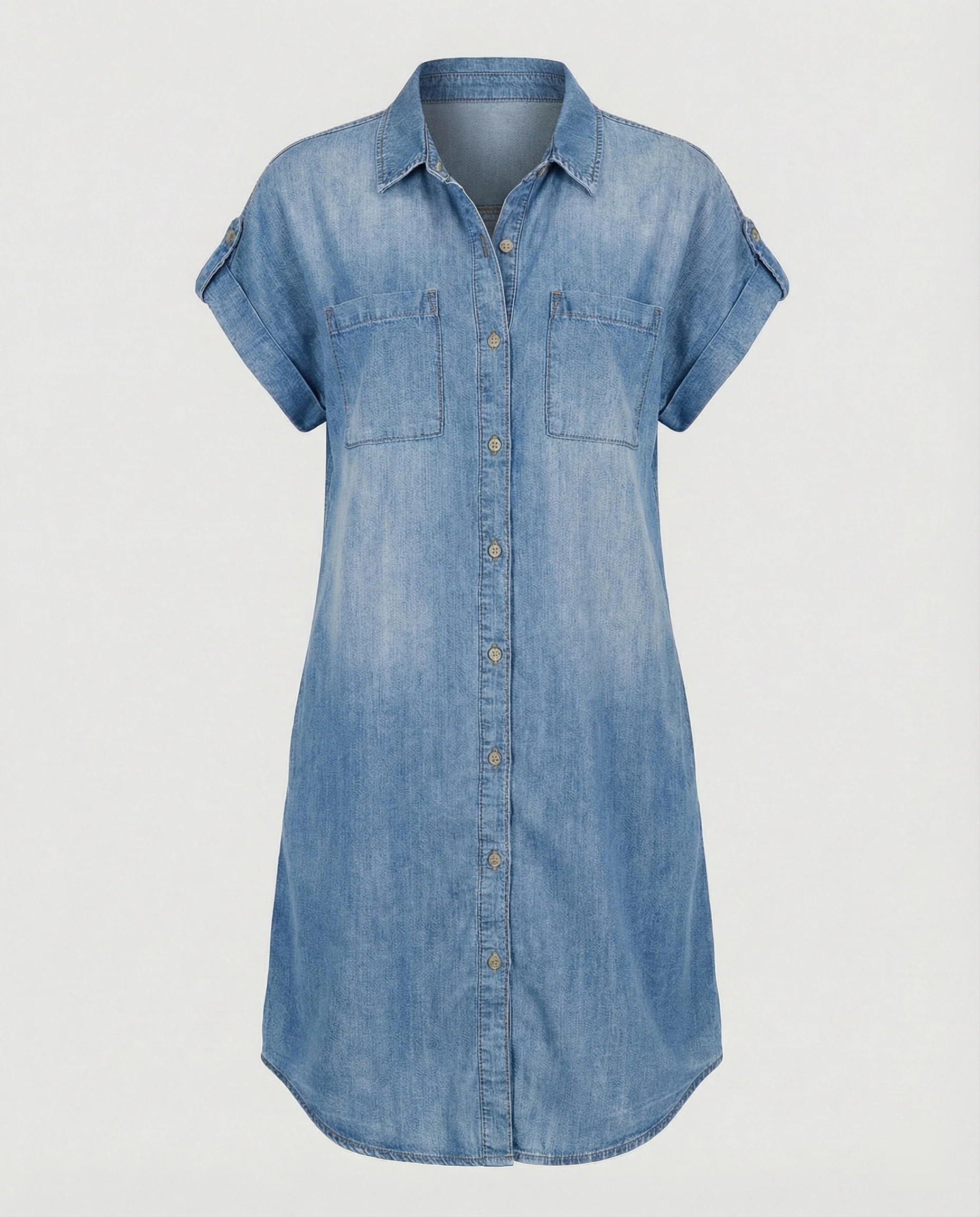 Damen Jeanshemdkleid mit klassischem Schnitt - Image 6