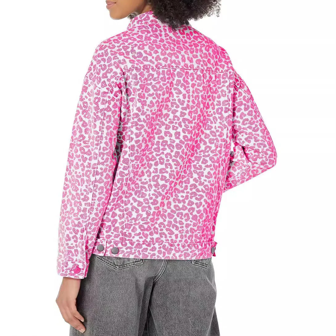Damen Jeansjacke Im Angesagten Leo-Design mit Lässigem Schnitt und Modischen Details Heidi-Mode - Image 3
