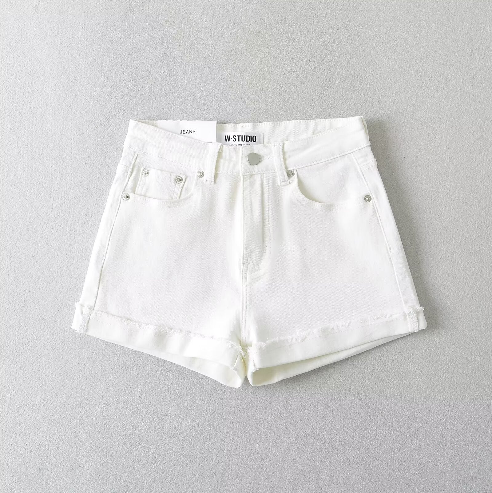 Damen Jeansshorts mit Lässigem Schnitt und Versäuberten Abschlüssen Heidi-Mode - Image 3