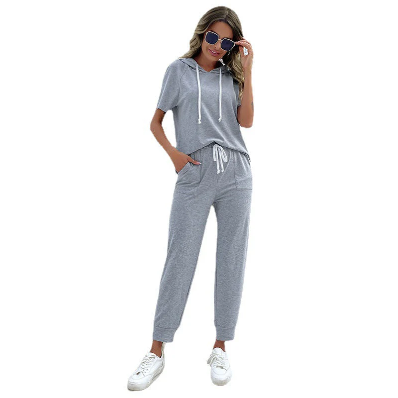 Damen Jumpsuit mit Bequemem Kordelzug und Lässigem Kurzarmdesign Heidi-Mode - Image 5