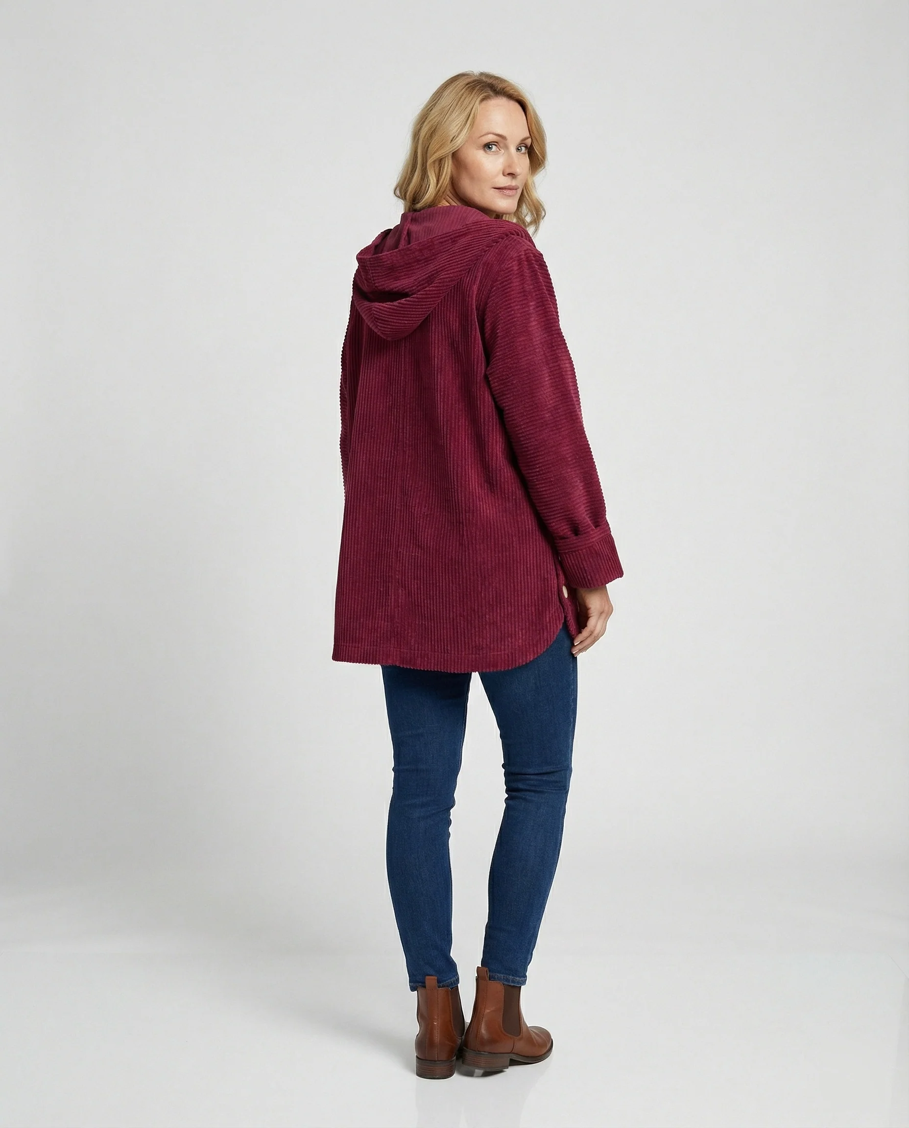 Damen Cord-Kapuzenjacke - Image 7