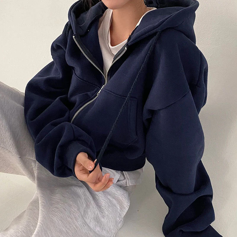 Damen Kapuzenpullover mit Oversized Schnitt und Praktischen Taschen Heidi-Mode - Image 3