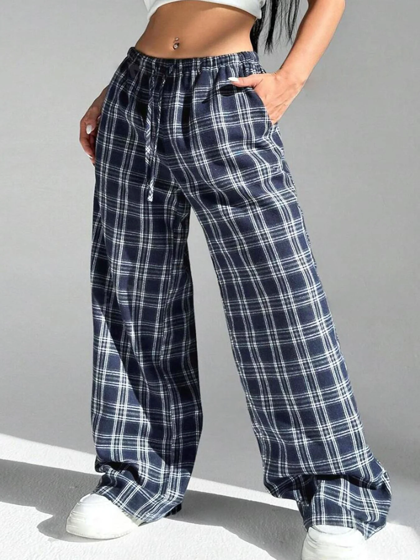 Damen Karierte Freizeithose Heidi-Mode - Image 6