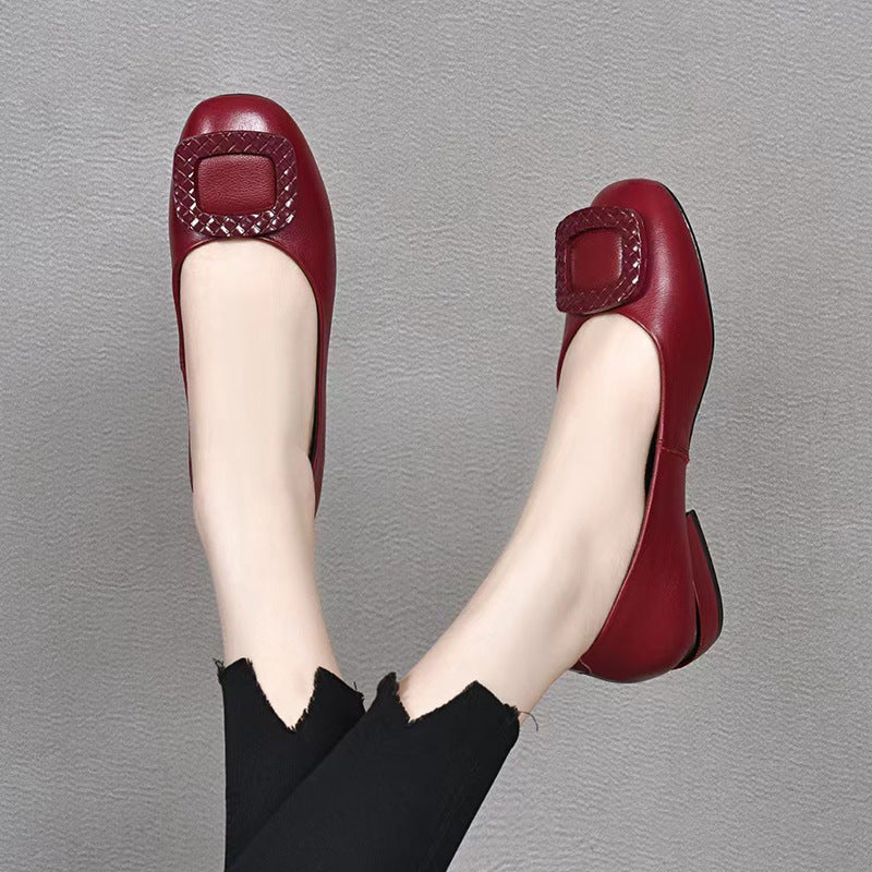 Damen Klassische Ballerinas mit modischem Schnallen-Design Heidi Mode - Image 6
