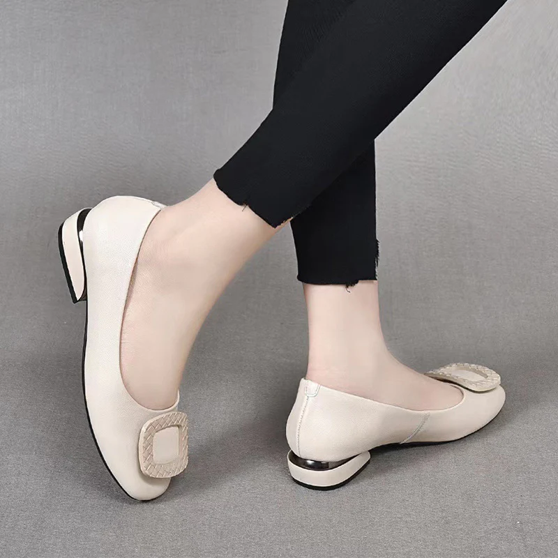 Damen Klassische Ballerinas mit modischem Schnallen-Design Heidi Mode - Image 7