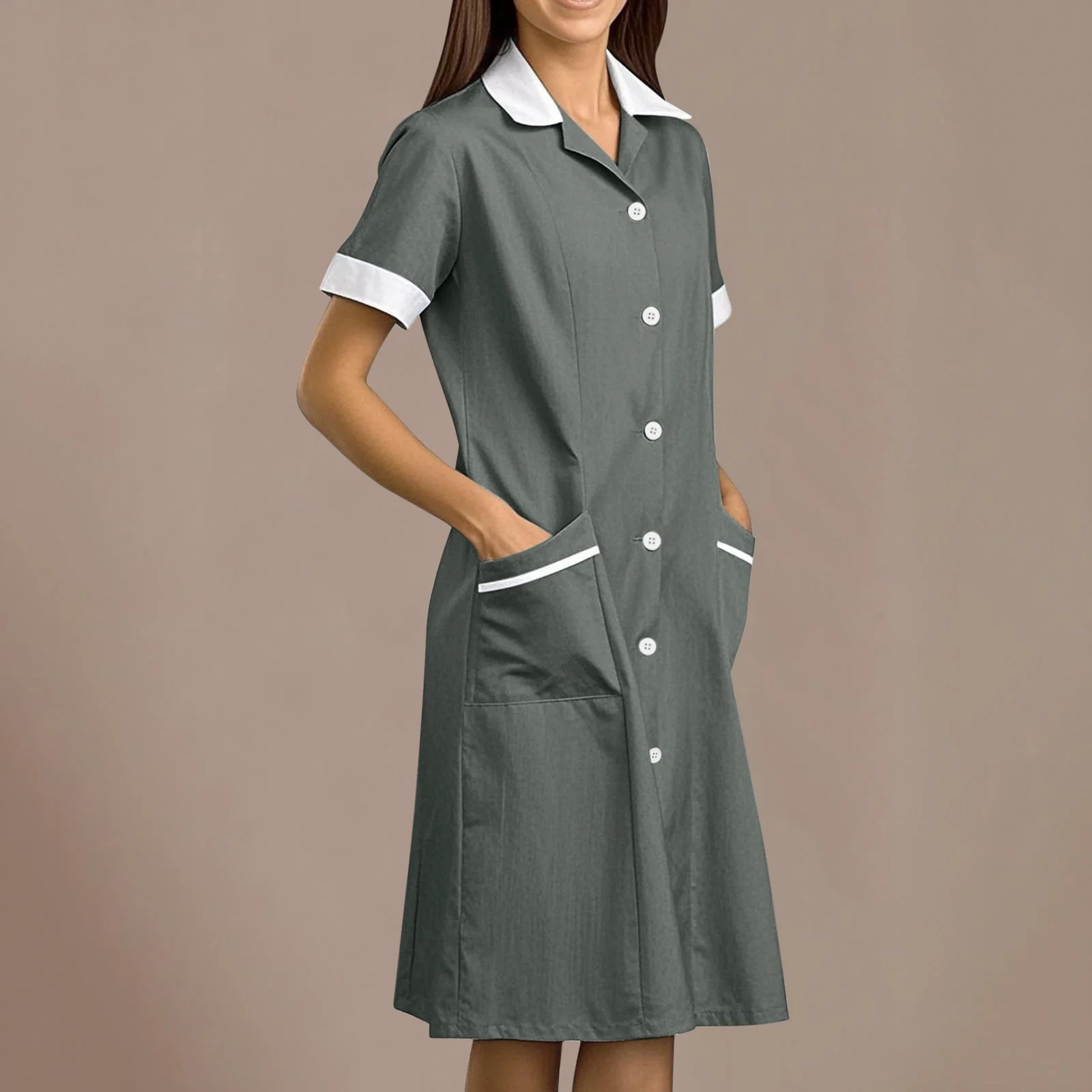 Damen Klassische Schürze mit Taschen Heidi-Mode - Image 10