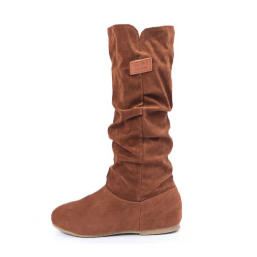 Damen kniehohe Boots mit elegantem Faltenlook Heidi Mode - Image 5