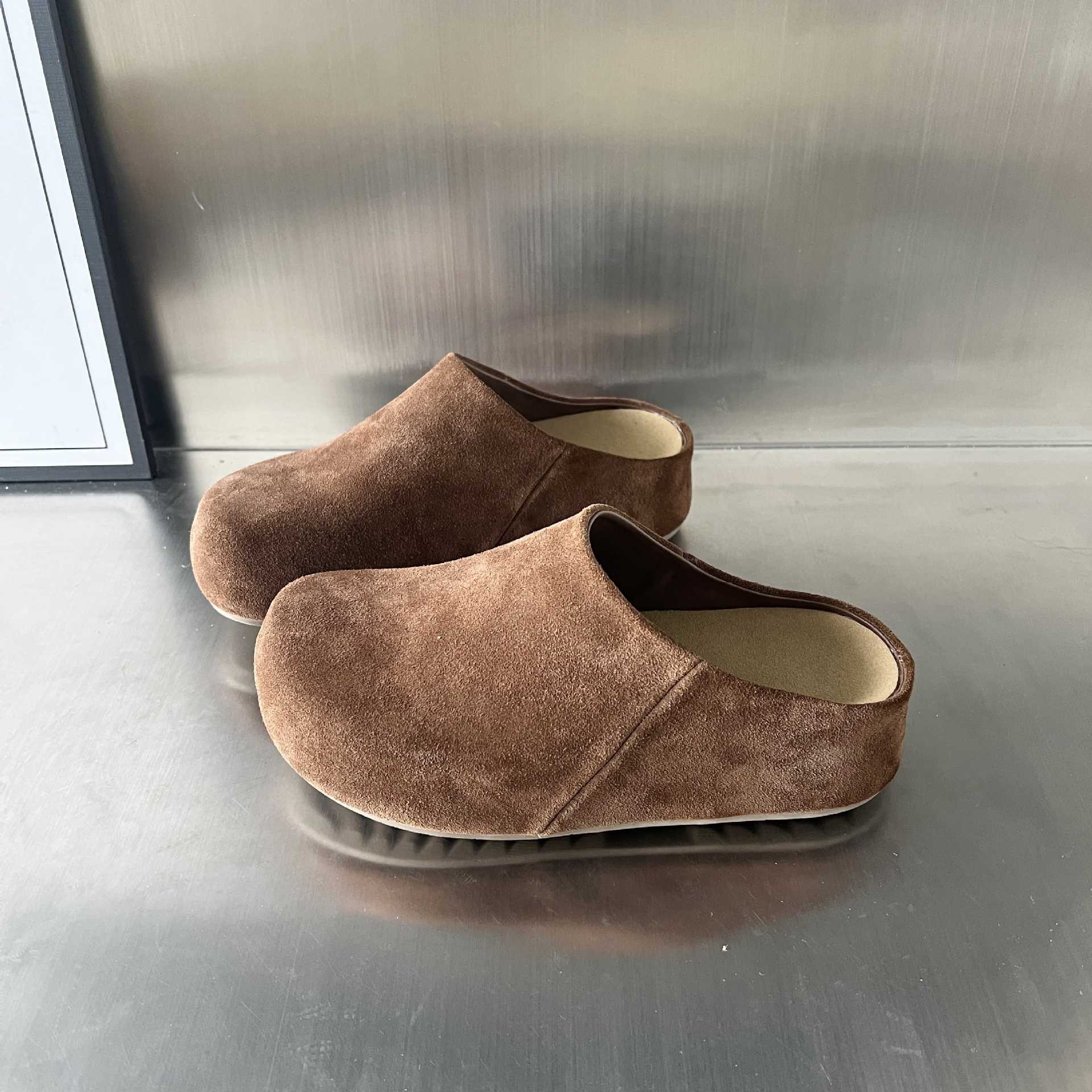 Damen Komfort Clogs aus hochwertigem Wildleder Heidi Mode - Image 6