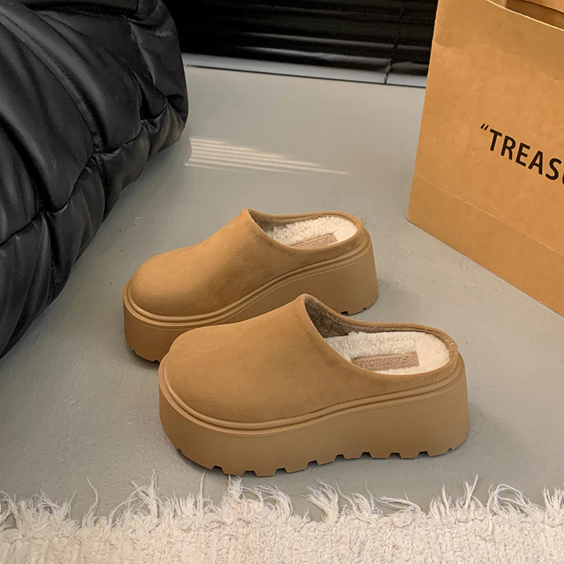 Damen Komfort Clogs mit dickem Plateau und weichem Obermaterial Heidi Mode - Image 3