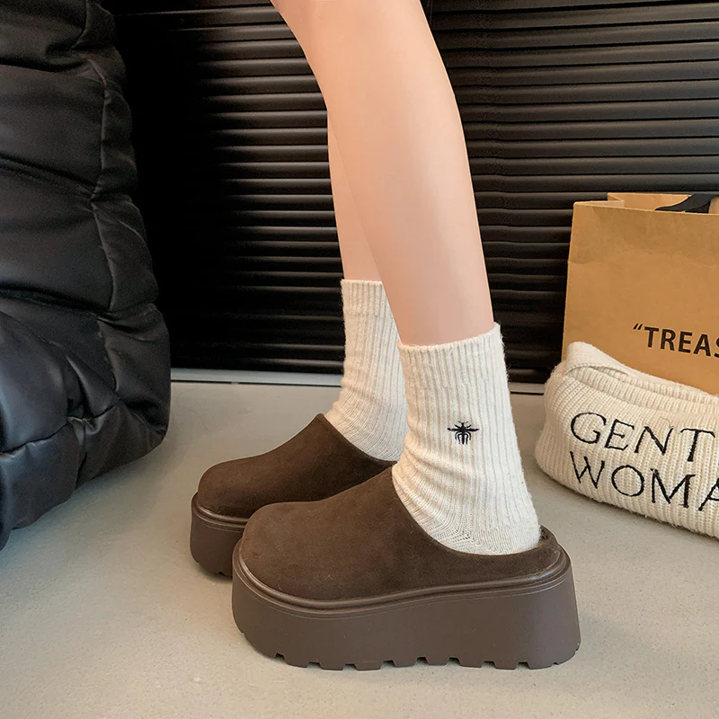 Damen Komfort Clogs mit dickem Plateau und weichem Obermaterial Heidi Mode - Image 6