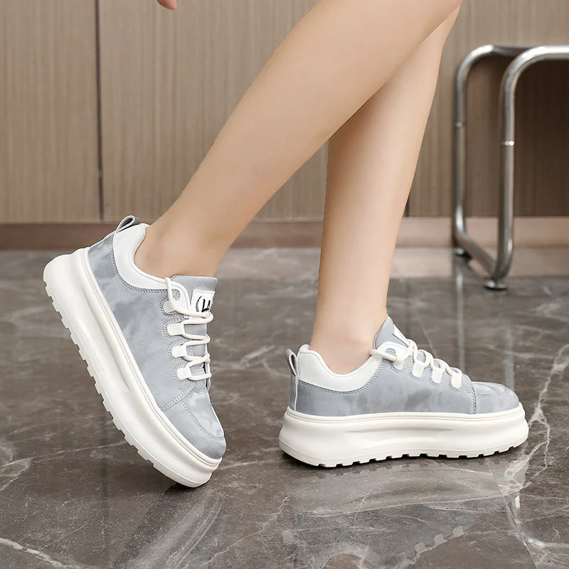Damen Komfort-Sneaker mit dämpfendem Sohlenprofil und atmungsaktiver Obermaterialstruktur Heidi Mode - Image 4