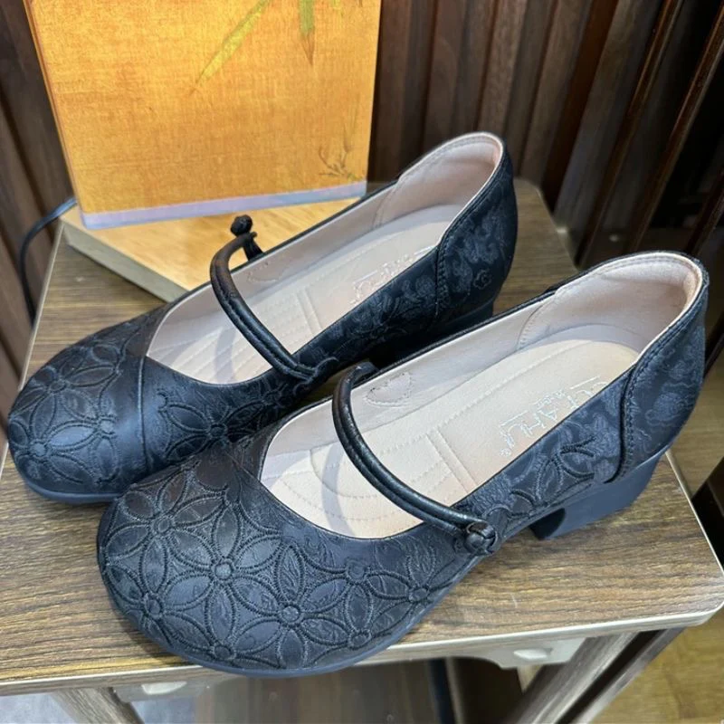 Damen Komfortable Ballerinas mit dekorativem Blumenmuster Heidi Mode - Image 2