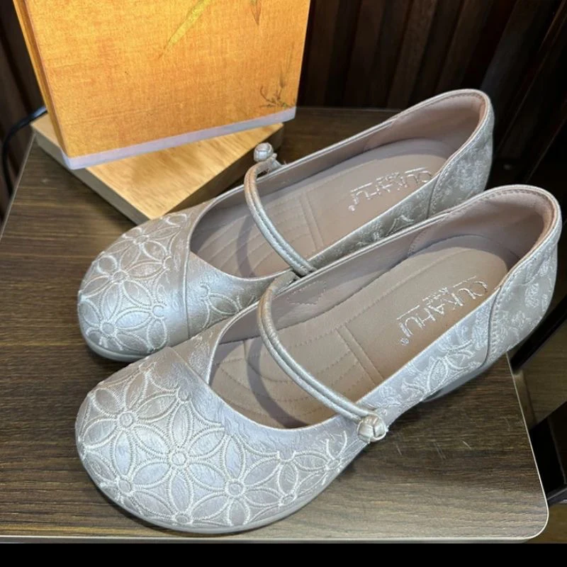 Damen Komfortable Ballerinas mit dekorativem Blumenmuster Heidi Mode - Image 7