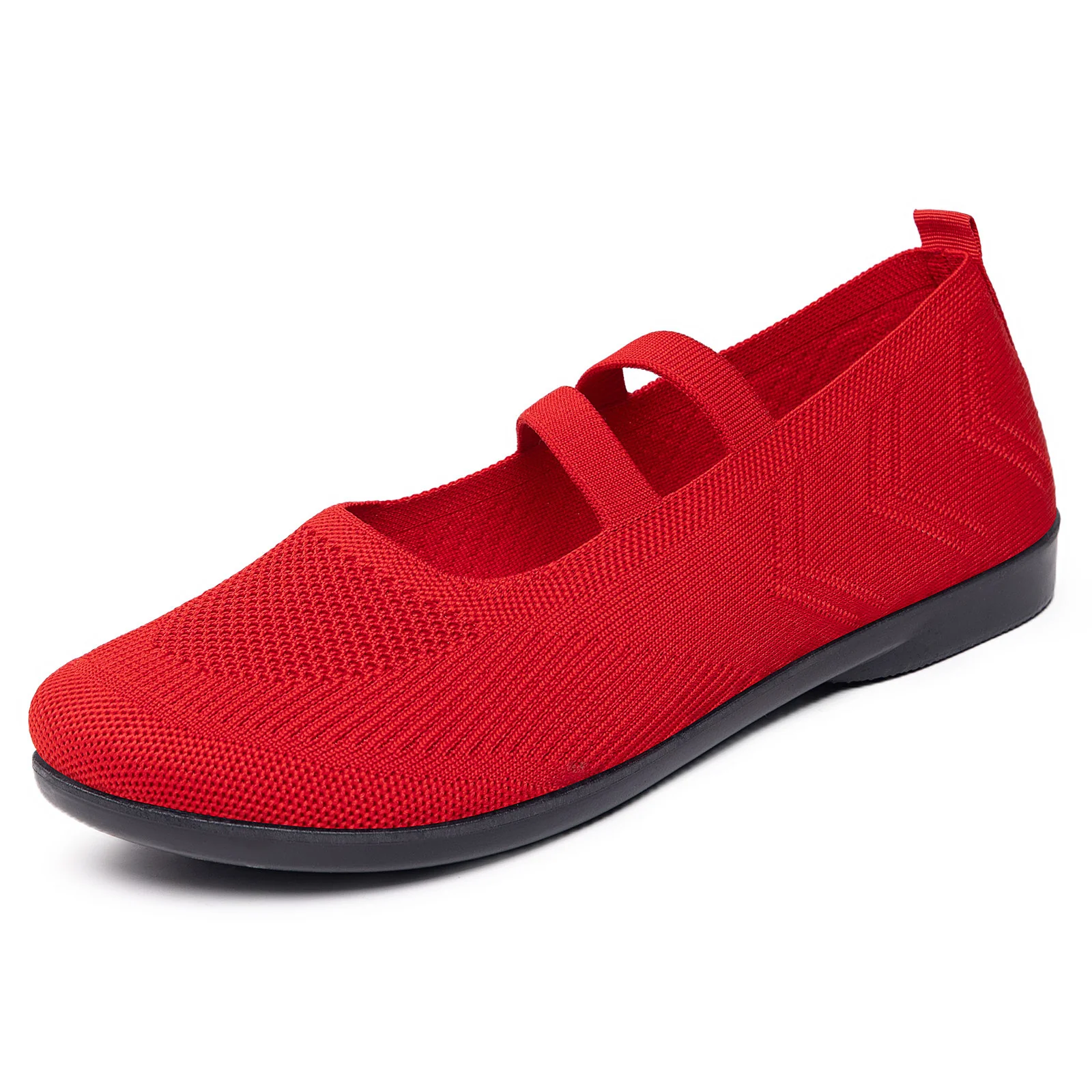 Damen Komfortable Ballerinas mit elastischen Riemen Heidi Mode - Image 6