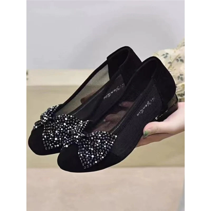 Damen Komfortable Ballerinas mit funkelndem Strassbesatz Heidi Mode - Image 2