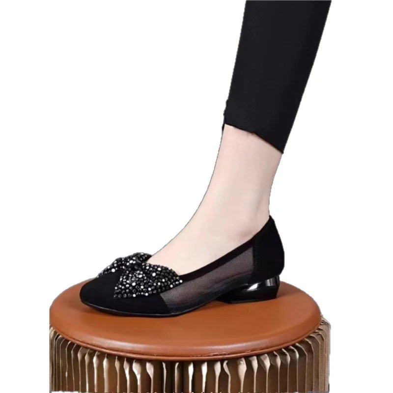 Damen Komfortable Ballerinas mit funkelndem Strassbesatz Heidi Mode - Image 5
