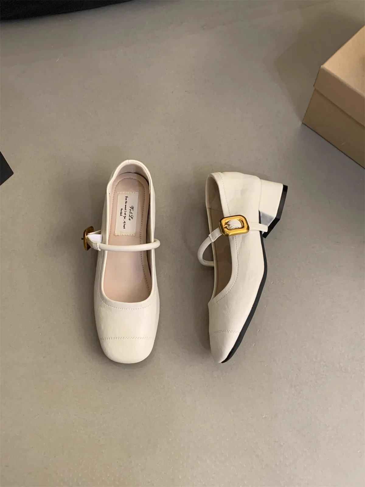 Damen Komfortable Ballerinas mit modischem Riemen und dekorativem Schnallenverschluss Heidi Mode - Image 7