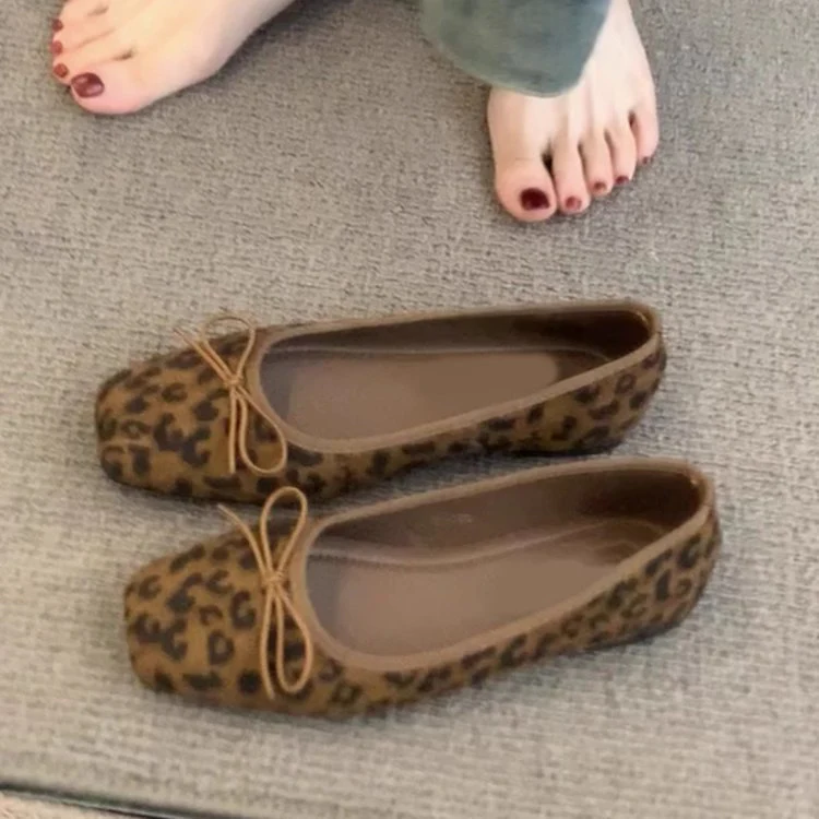Damen Komfortable Ballerinas mit trendigem Leopardenmuster Heidi Mode - Image 3