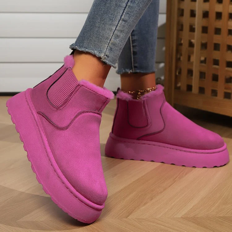 Damen Komfortable Chelsea-Stiefeletten mit Warmfutter Heidi Mode - Image 3