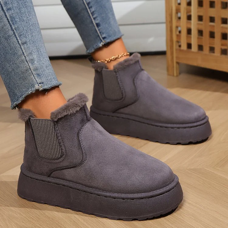 Damen Komfortable Chelsea-Stiefeletten mit Warmfutter Heidi Mode - Image 6