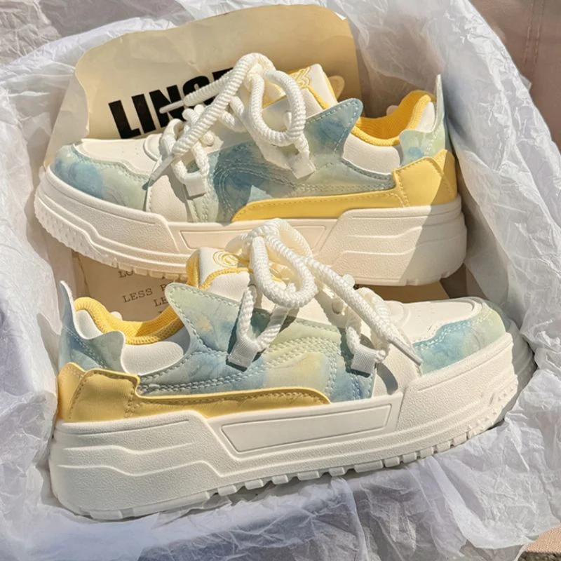 Damen Komfortable Chunky Sneakers mit atmungsaktivem Obermaterial und weicher Dämpfung Heidi Mode - Image 2