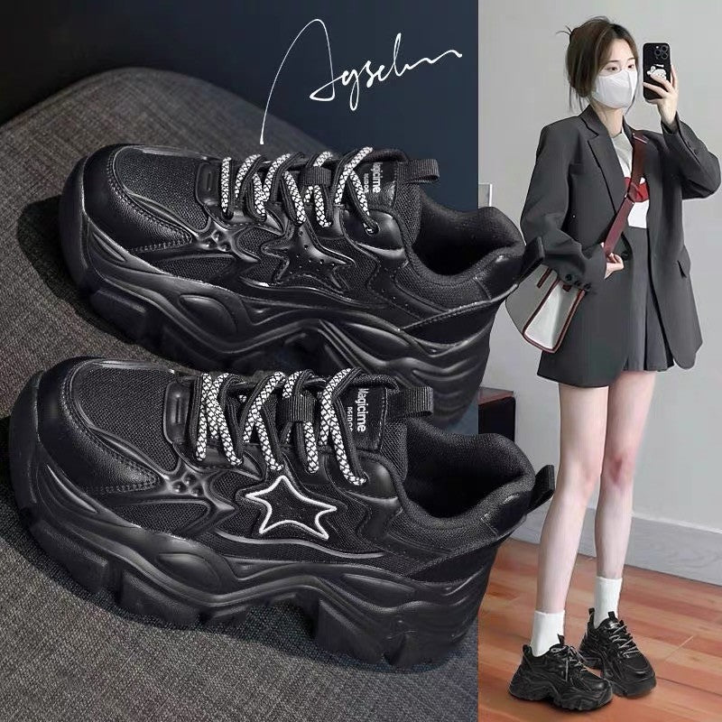 Damen Komfortable Chunky Sneakers mit einzigartigem Stern-Design Heidi Mode - Image 4