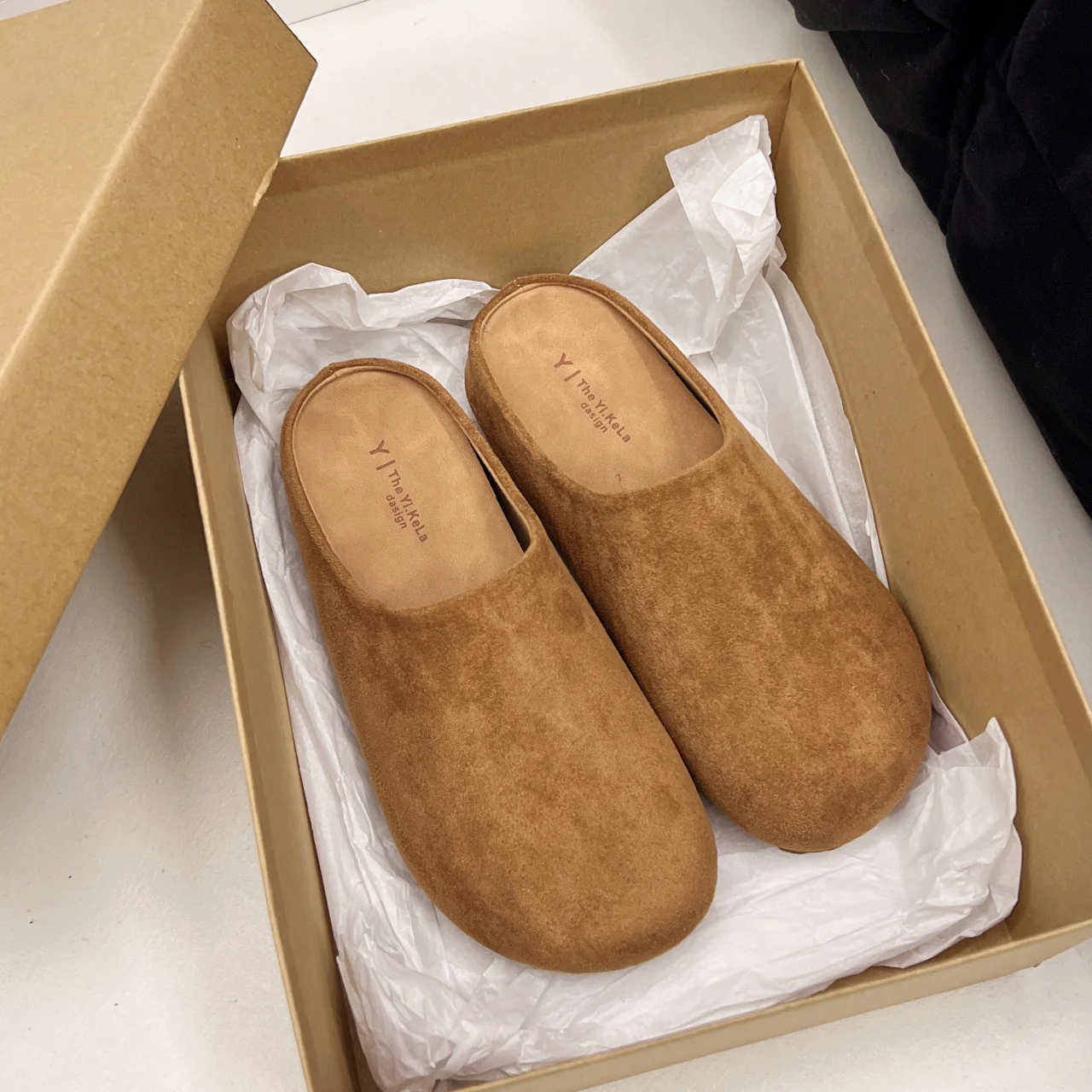 Damen Komfortable Clogs aus hochwertigem Wildleder Heidi Mode - Image 2