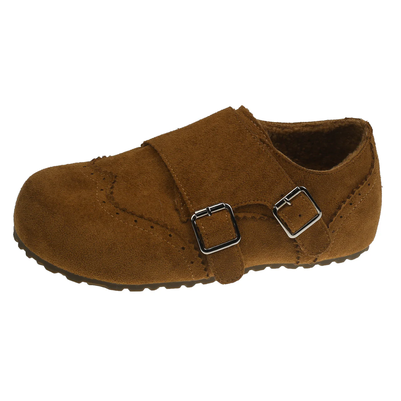 Damen komfortable Clogs aus weichem Wildleder mit modischem Schnallenverschluss Heidi Mode - Image 5