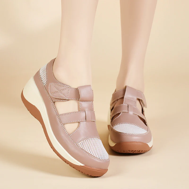 Damen Komfortable Clogs mit atmungsaktiven Netzdetails und ergonomischer Sohle Heidi Mode - Image 3