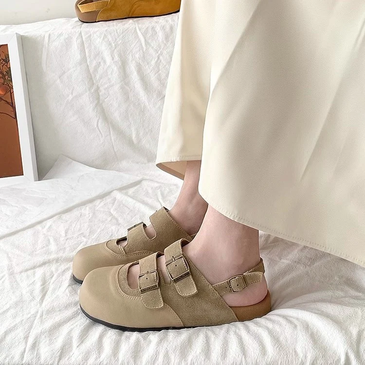 Damen Komfortable Clogs mit dekorativen Riemen und atmungsaktiver Sohle Heidi Mode - Image 4
