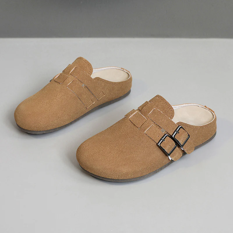 Damen komfortable Clogs mit doppeltem Schnallen-Design Heidi Mode - Image 7