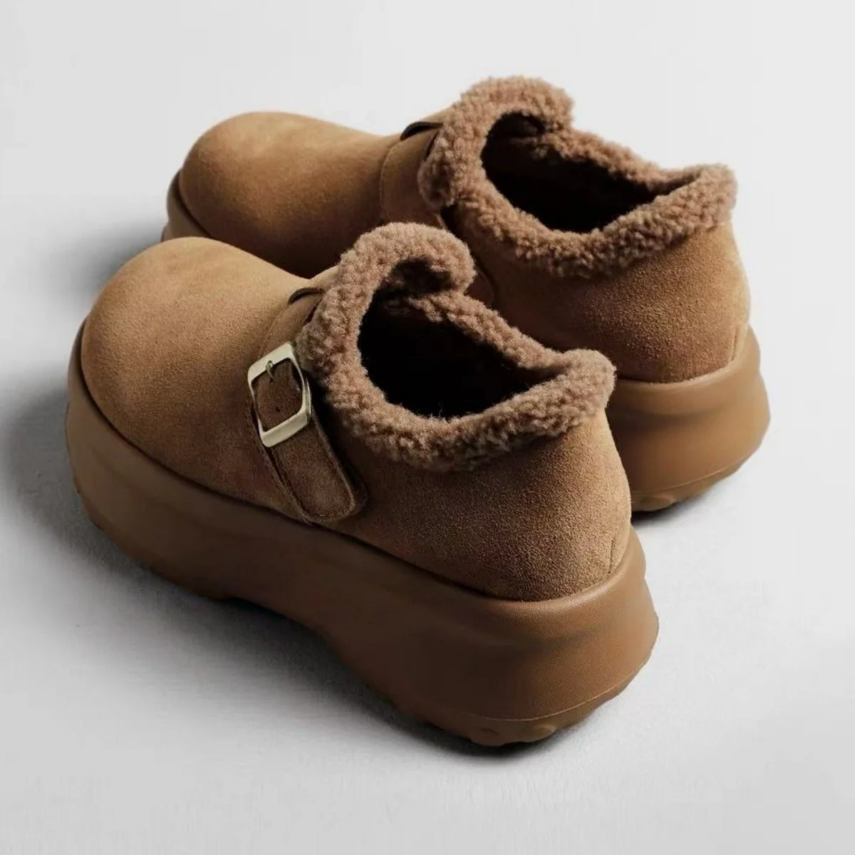 Damen Komfortable Clogs mit elegantem Kunstfellfutter Heidi Mode - Image 2