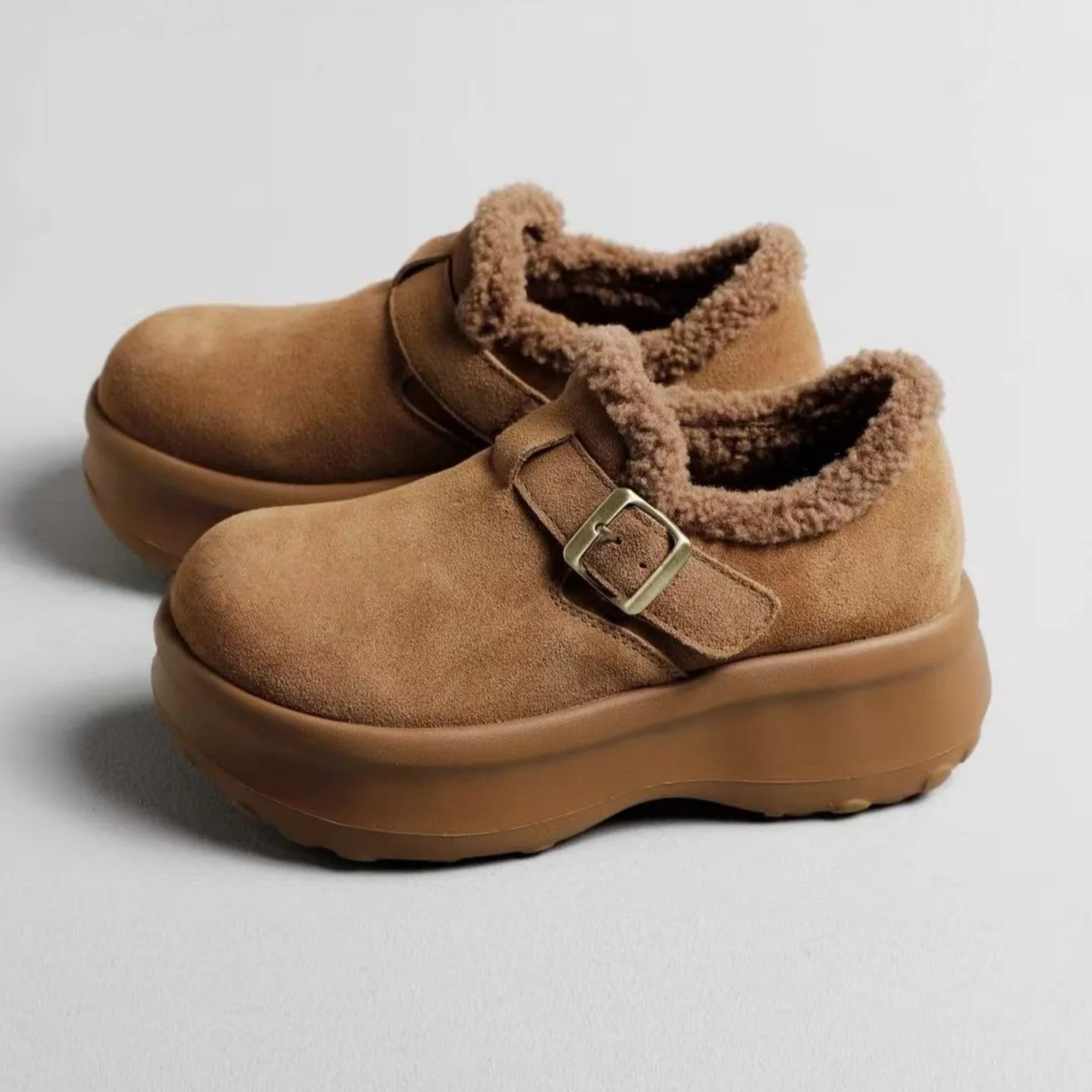 Damen Komfortable Clogs mit elegantem Kunstfellfutter Heidi Mode - Image 6