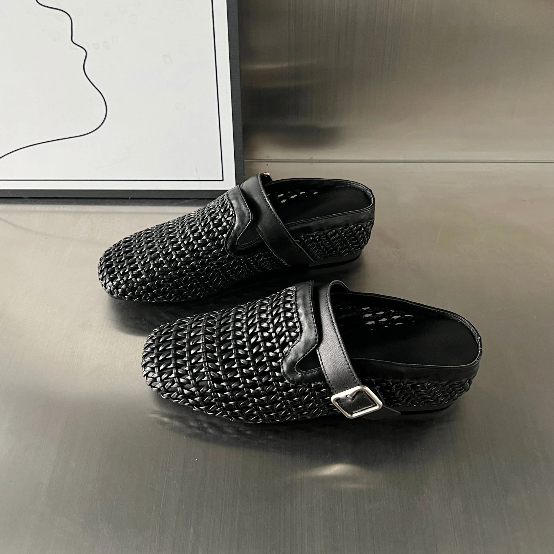 Damen Komfortable Clogs mit modischem Flechtdesign und hochwertigem Fußbett Heidi Mode - Image 7