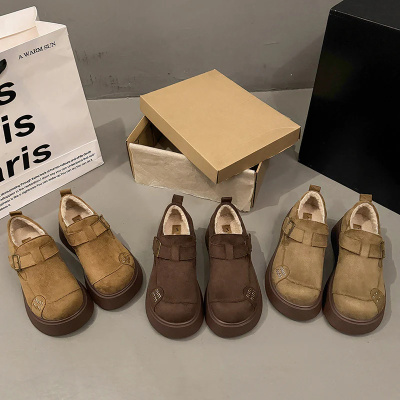 Damen Komfortable Clogs mit modischem Schnallenverschluss und dickem Futtermaterial Heidi Mode - Image 4
