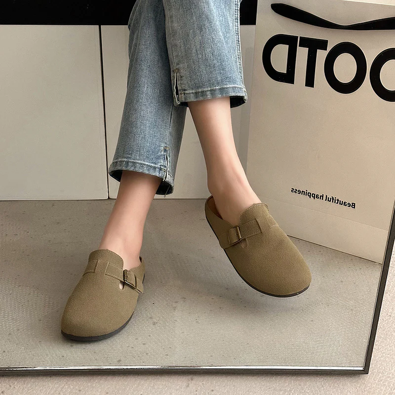 Damen Komfortable Clogs mit modischer Schnallenverzierung Heidi Mode - Image 7