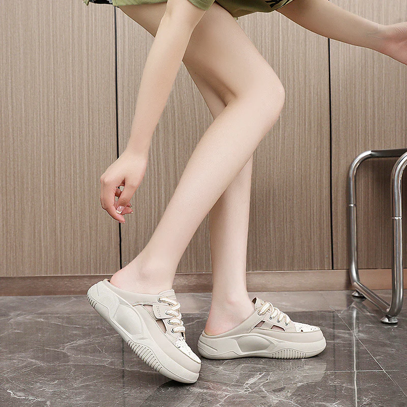 Damen Komfortable Clogs mit rutschfester Sohle und atmungsaktiver Obermaterialstruktur Heidi Mode - Image 4