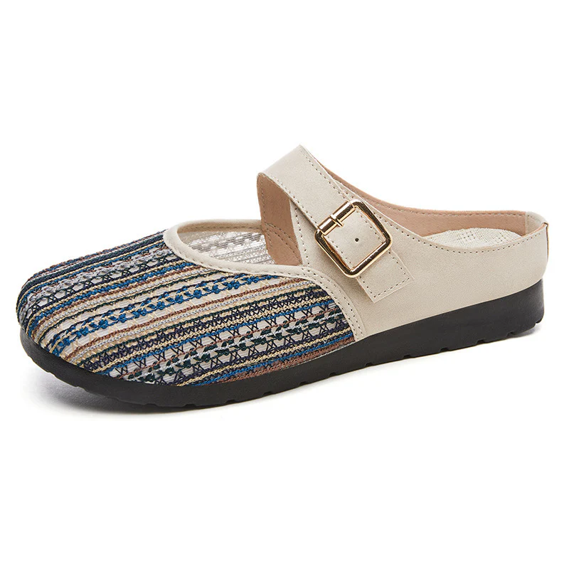 Damen Komfortable Clogs mit verstellbarem Riemen und atmungsaktiver Oberfläche Heidi Mode - Image 7