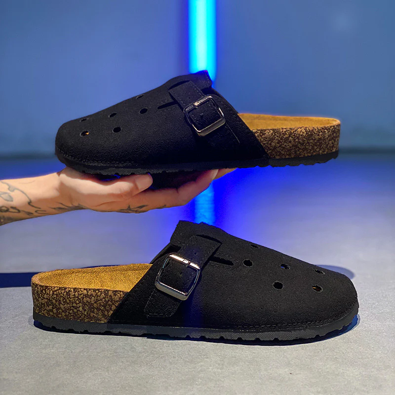 Damen Komfortable Clogs mit verstellbarem Riemen und atmungsaktiver Oberflächenstruktur Heidi Mode - Image 3